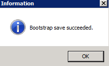 Bootstrap saved succeeded dialog.